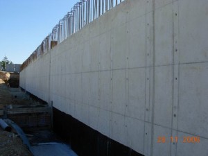 Scaffolding Pafili Cyprus - Formwork for Retaining Wall - Final Result